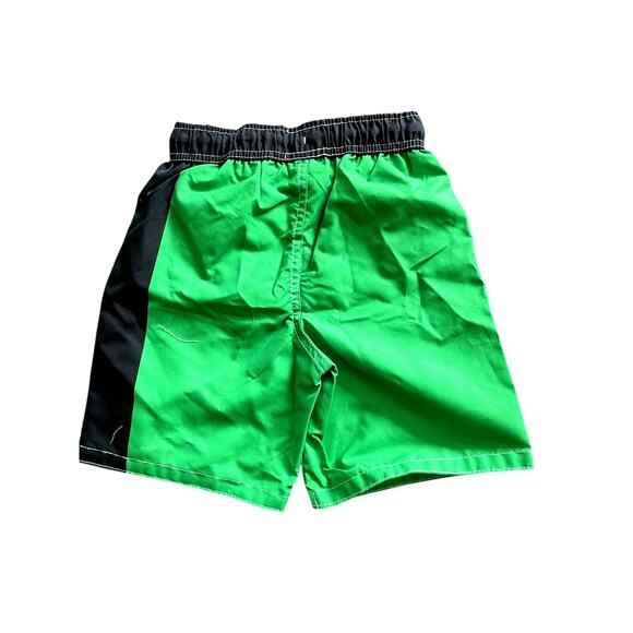 MINECRAFT, BOYS SIZE 4, SWIM TRUNKS, GREEN WITH GRAPHICS - Picture 2 of 4
